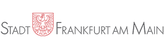 Logo von der Stadt Frankfurt mit grauem Schriftzug