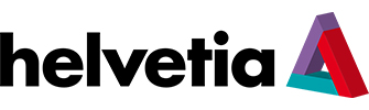 Logo von Helvetia mit schwarzer Schrift